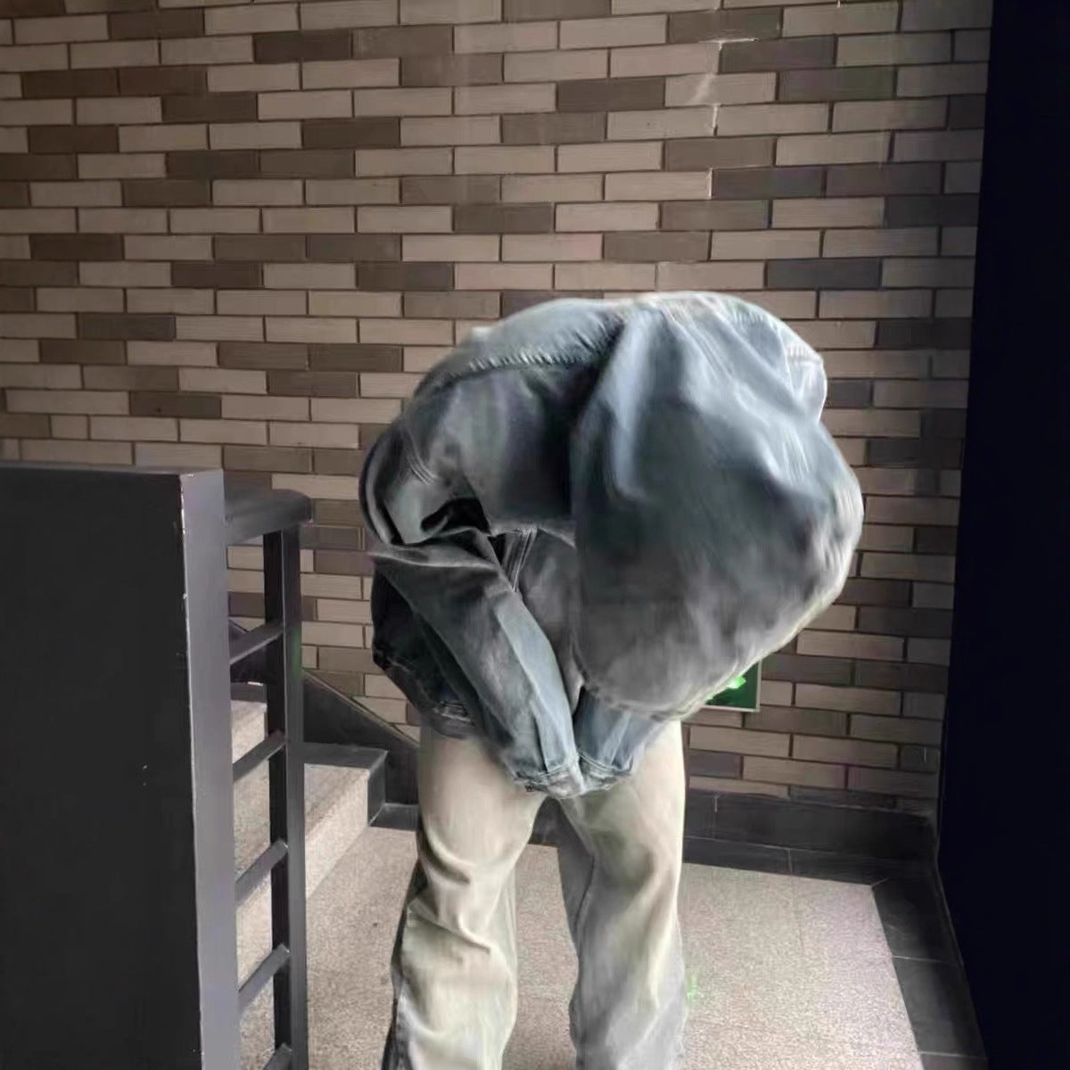 American-style Vintage Hooded Denim Jacket