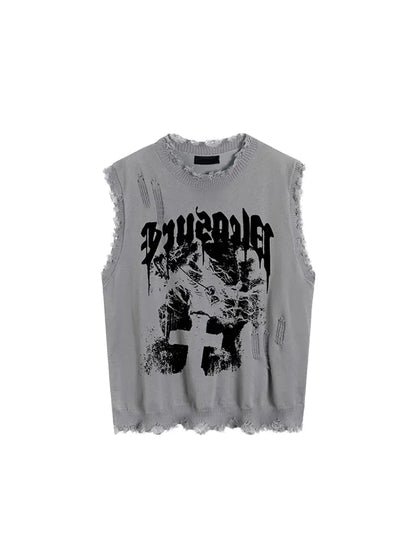 2023 Summer Gyaru Y2K Streetwear Off Shoulder Tank Top