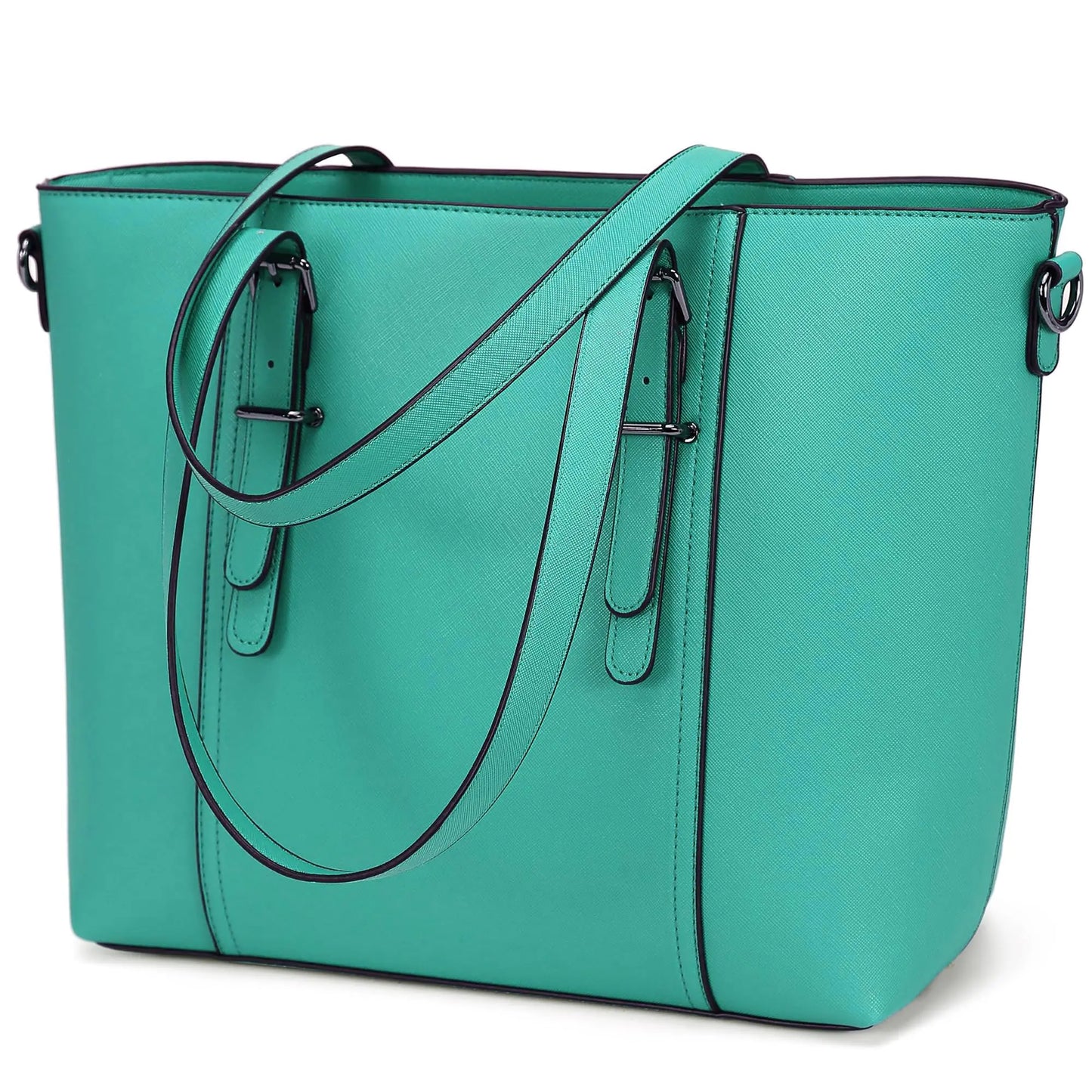 Women Purses and Handbags Tote Shoulder Bag Top Handle Satchel Bags for Ladies (Turquoise)