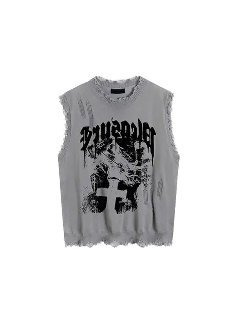 2023 Summer Gyaru Y2K Streetwear Off Shoulder Tank Top