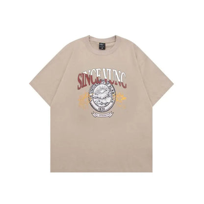 Men's Soft Y2K Style Graphic Tee - Vintage Harajuku Fashion