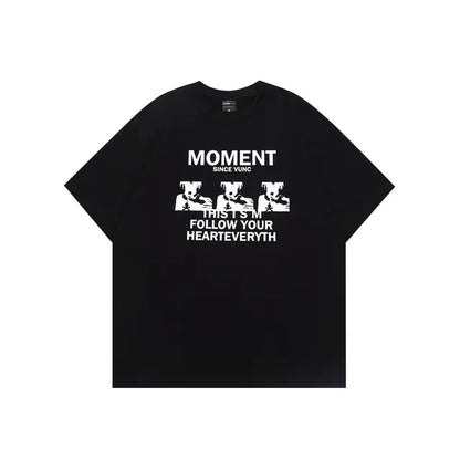 Men's Soft Y2K Style Graphic Tee - Vintage Harajuku Fashion