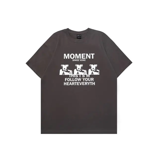 Men's Soft Y2K Style Graphic Tee - Vintage Harajuku Fashion