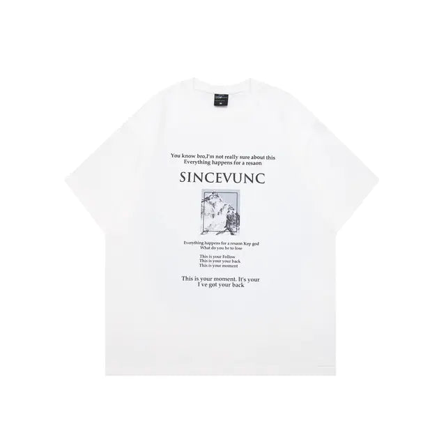 Men's Soft Y2K Style Graphic Tee - Vintage Harajuku Fashion