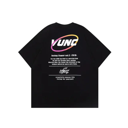 Men's Soft Y2K Style Graphic Tee - Vintage Harajuku Fashion