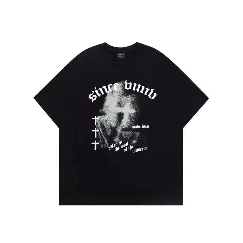 Men's Soft Y2K Style Graphic Tee - Vintage Harajuku Fashion