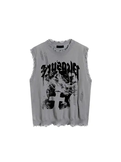 2023 Summer Gyaru Y2K Streetwear Off Shoulder Tank Top