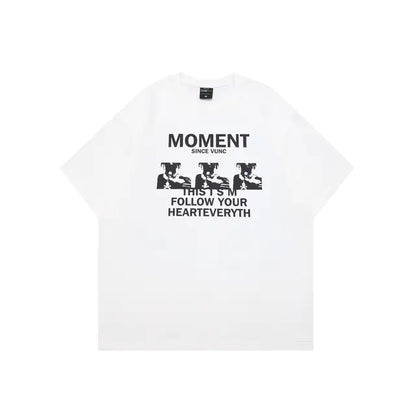 Men's Soft Y2K Style Graphic Tee - Vintage Harajuku Fashion