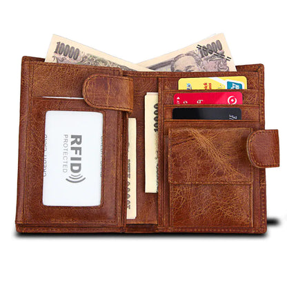 Genuine Leather Card Holder for Men Wallet and Purse