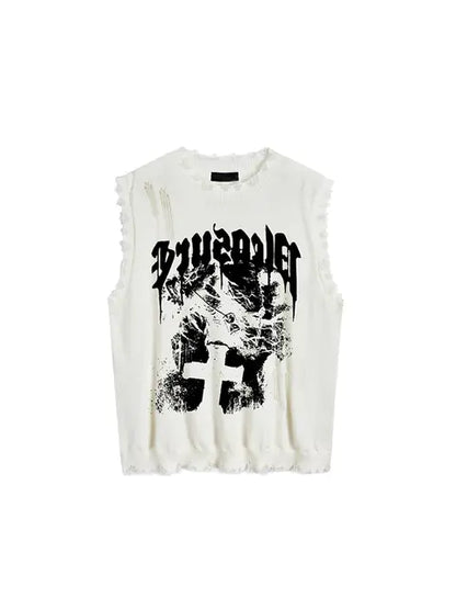 2023 Summer Gyaru Y2K Streetwear Off Shoulder Tank Top